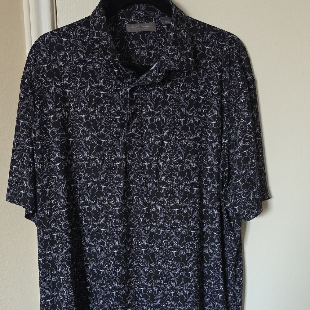 Daniel Cremieux Black and White Floral Shirt